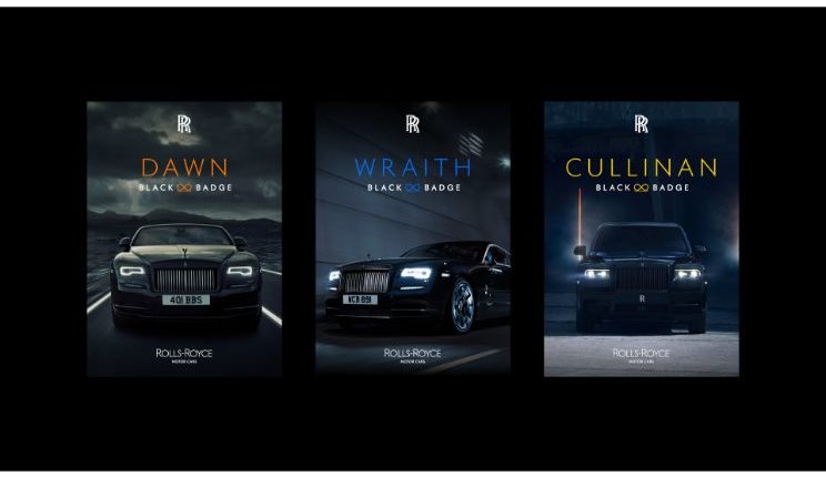 Rolls-Royce Black Badge Dawn, Wraith, Cullinan