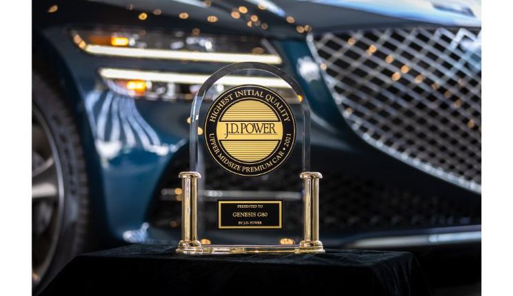 جينيسيس جي 80 تحصد جائزة أفضل سيارة متوسطة الحجم من جي دي باور 2021